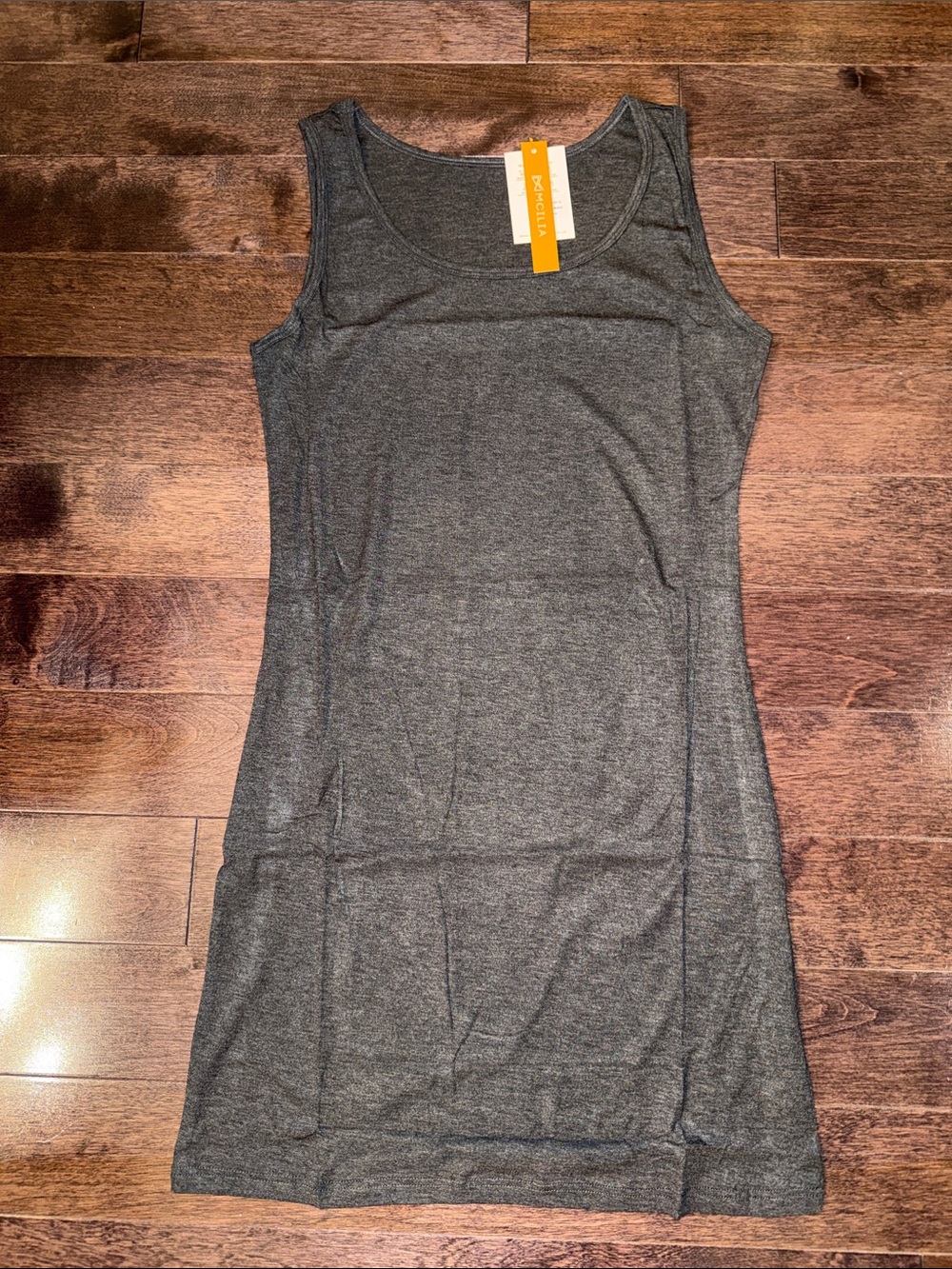 MCILIA Women’s Charcoal Gray Sleeveless Tank Top